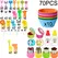 Mini Fruit Forks For Children Kids Cute Animal Food Picks Snack Toothpicks With Vegetable Cutter Set Silicone Lunch Box Dividers
