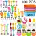 Mini Fruit Forks For Children Kids Cute Animal Food Picks Snack Toothpicks With Vegetable Cutter Set Silicone Lunch Box Dividers