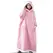 180cm Super Long Flannel Blanket Pyjamas with Sleeves Winter Hoodies Sweatshirt Women Men Pullover Fleece Giant Oversized Outdoo