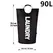 LMETJMA 90L Large Laundry Basket Waterproof Laundry Hamper Collapsible Tall Clothes Hamper Family Foldable Washing Bin