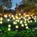 Garden Lights-New Upgraded Solar Powered Firefly Lights Outdoor Waterproof Vibran Garden Lights for Decorationi