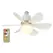 LED 40W ceiling fan light E27 with remote control for dimming, suitable for living room, study, household use, 85-265V