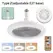 2 In 1 Ceiling Fan Lamps 3 Speeds Adjustable E27 Base Infinitely Dimmable for Living Room Bedroom Study LED Decorative Light