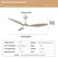Ceiling Fan With Light, 25 Inch/42 Inch/52 Inch Low Profile Ceiling Fan With Remote Control, For Indoor and Covered Outdoor