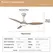 Ceiling Fan With Light, 25 Inch/42 Inch/52 Inch Low Profile Ceiling Fan With Remote Control, For Indoor and Covered Outdoor