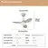 Ceiling Fan With Light, 25 Inch/42 Inch/52 Inch Low Profile Ceiling Fan With Remote Control, For Indoor and Covered Outdoor
