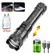 100000LM Super Bright Led Flashlights Rechargeable LED Torch Long Range Tactical Lamp for Outdoor Waterproof Camping Lantern