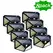 12Pack 100 LED Solar Wall Lamp With 3 Modes Security Motion Sensor Outdoor Waterproof Solar Lights for Yard Garage Deck Garden