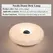 Creative Donut-Shaped Table Lamp, Wall-Mounted, Rechargeable, with Three Color Temperatures, Suitable for Decorative Lighting in Living Rooms, Bedrooms, Dining Areas, Etc.