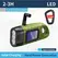 Outdoor LED Hand Pressing Dynamo Solar Crank Power Flashlight Torch Light Hand Press Crank Camping Lamp Light for Outdoor Home