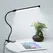 LED Clip Type Desk Lamp, Student Dormitory, Bedroom, Desktop, Bedside Reading Lamp, Eye Protection Small Desk Lamp, Black