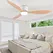 IRALAN Low Floor 52inch Ceiling Fan Modern Bedroom LED Fan Light Dining Living Room Ceiling Lamp Fan  Household Electric Fan
