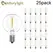 Vintage G40 Led String Light Replacement Bulb 1W Plastic Shatterproof Globe Mini Ball Lamp E12 Base 2200K PET Edison Light Bulbs