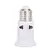 1 PCS AC100-240V 4A PBT Fireproof E27 Bulb Adapter Lamp Holder Base Socket with EU Plug White and Black  Bulb Holder