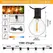 7.6-30 Meter G40 Garland String Lights LED Waterproof and Shatterproof Globe Bulb Outdoor Patio String Lights for Christmas Deco