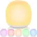 7 Color Changing Night Light RGB Remote Control Touch Dimmable Lamp Portable Table Bedside Lamps USB Rechargeable Night Lamp