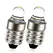 2x E10 Led Flashlight Bulb DC3V 12V Instrument Machine Bulb Indicator Lamp Replacement Torch Emergency Lamp Warm White/White Set