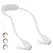 LED Reading Neck Light Usb Rechargeable Book Lamp 360° Flexible Arm Reading Book Light Read Neck Lamp Study Reading Night Light