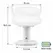 Bauhaus Table Lamp Plastic Lampshade Bedroom Bedside Living Room Nordic Mushroom Lamp 9-Level Brightness Dimming Ambient Light