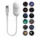 2 in 1 USB Projection Lamp Manual Focus Projector Light Car Ambient Light Room Starry Star Romantic Saturn Galaxy Night Lights