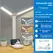 Dual Head LED Desk Lamp, Foldable Dimmable Reading Light with USB Rechargeable Battery, Night Light for Bedroom, Dorm, Study