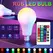 16 Colors RGB Bulb E27 LED Multicolor Bulb 220V Lighting Dimmable 24 Key Remote Control Smart Lamp Household Atmosphere Light