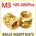 100-250pcs M3 Insert Brass Nut Hot Melt Knurled Thread Heat Embedment Copper Nuts Embed Pressed Fit for 3D Printer Plastic Case