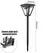 1/4 Pcs Solar Motion Sensor Light Outdoor Waterproof Lighting Dual Purpose Lawn Lamp and Wall Sconce for Garden or Porch