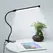 LED Clip Type Desk Lamp, Student Dormitory, Bedroom, Desktop, Bedside Reading Lamp, Eye Protection Small Desk Lamp, Black
