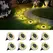 4/8/16PCS Solar Lights Outdoor 8 LED Solar Underground Lamp Spotlight Warm White Solar Buried Light for Yard Garden Lawn Pathway