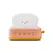 Rechargeable Cute Toaster Night Light - Toast Shape Bedside Lamp with Smile Face,Dimmable Desk Decor,Bedroom,Living Room,Gift