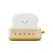 Rechargeable Cute Toaster Night Light - Toast Shape Bedside Lamp with Smile Face,Dimmable Desk Decor,Bedroom,Living Room,Gift