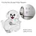 Transparent Dog Hair Storage Container Adorable Pet Keepsake Capsule Pendant With Key Ring for Pet Lovers DIY Memorial Keychain