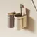 1 Pc Innovative Toothbrush Storage Rack No Hole Light Luxury Mouthwash Cup Brush Cup Wall Mounted Bathroom Organizer Couple