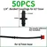 50pcs Barbed Connectors Irrigation Fittings Drip Irrigation Barbed Connectors 4/7mm Tubing Fittings for Flower Pot Garden Lawn 5
