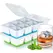 Large Ice Cube Trays Silicone Easy-Release Flexible Ice Cube Molds with Lids Big Square Cubed Ice Trays for Whiskey and Cocktail