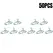 5-50Pcs Baby Hangers Plastic Kids Clothes Storage Hanger for Nursery Children Hangers Toddler Infant Portable Coats Home Rack