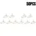 5-50Pcs Baby Hangers Plastic Kids Clothes Storage Hanger for Nursery Children Hangers Toddler Infant Portable Coats Home Rack