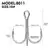 20pcs High Carbon Treble Hooks - Super Sharp, Solid Size 1#-14# Triple Barbed Steel Fishing Lure - Jigging Fishing Hook