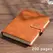 Vintage A5 leather notebook with personalized soft cover - perfect for business meetings and college life