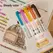 5 Colors/box Double Headed Highlighter Pen Set Fluorescent Drawing Markers Highlighters Pens Art Japanese Cute Pastel Stationery