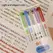 5 Colors/box Double Headed Highlighter Pen Set Fluorescent Drawing Markers Highlighters Pens Art Japanese Cute Pastel Stationery