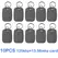 10pcs 2 In 1 Dual Chip Frequency RFID Keyfob 125KHZ T5577 +13.56MHZ UID Rewritable Composite Access Control Key Tags IC+ID