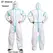 Disposable Breathable Dustproof Water Oil Resistant Work Safety Overall Anti Dust Spary Painting Decorating Labour Coverall Suit