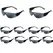 Clear Safety Glasses Anti-Fog Protective Eyewear For Men Women Scratch Impact Resistant Eye Black Protection For Work Lab(10pcs)