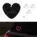 Universal Solar Atmosphere Light Heart-shaped Dynamic Gradient LED Fit Car Interior Ambient Light Decoration Accessory RGB