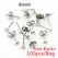 50-100pcs/lot Gold Stainless Steel Earring Studs Blank Post Base Pins With Earring Plug Findings Ear Back For DIY Jewelry Making
