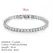 Silver Color 2.5/3/4/5mm Zircon Tennis Bracelet For Women Men Dazzling Crystal Hand Chain Wedding Gift Punk Fashion Jewelry