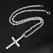 Hip Hop Iced Out Cross Pendant Necklace Strap 4mm Zircon Tennis Chain Men Women Sparkling Necklace Punk Jewelry Fashion Gift