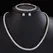 ZAKOL Gorgeous Buling AAA Clear Round Cubic Zirconia Wedding Bridal Necklace Earrings Party Jewelry Set for Women